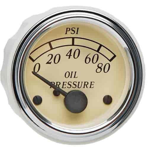 Heritage Series Oil Pressure Gauge 80 PSI