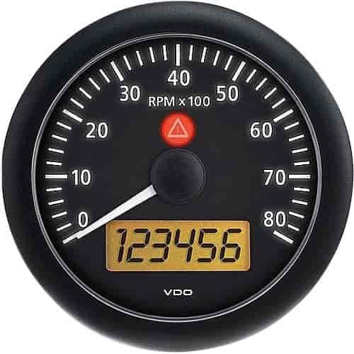 Viewline Onyx Tachometer 8,000 rpm 3-3/8" Diameter
