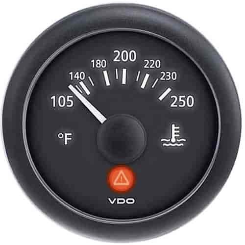 Viewline Onyx Water Temperature Gauge 250°F