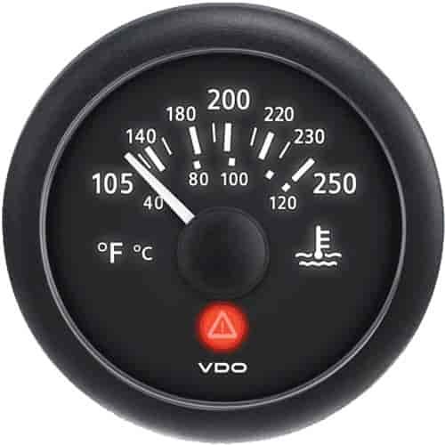 Viewline Onyx Water Temperature Gauge Diameter: 2-1/16"