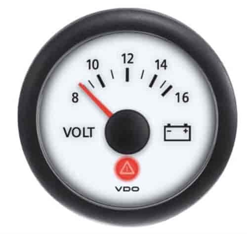 Viewline Ivory 12V Voltmeter