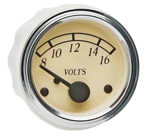 C53402716-S Heritage Voltmeter Gauge [8-16 V]
