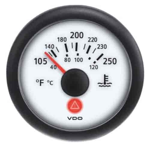 Viewline Ivory Water Temperature Gauge 250°F/120°C