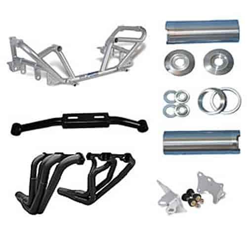 K-Member Kit With Coil Overs 1979-93 Mustang To Chevy Includes: