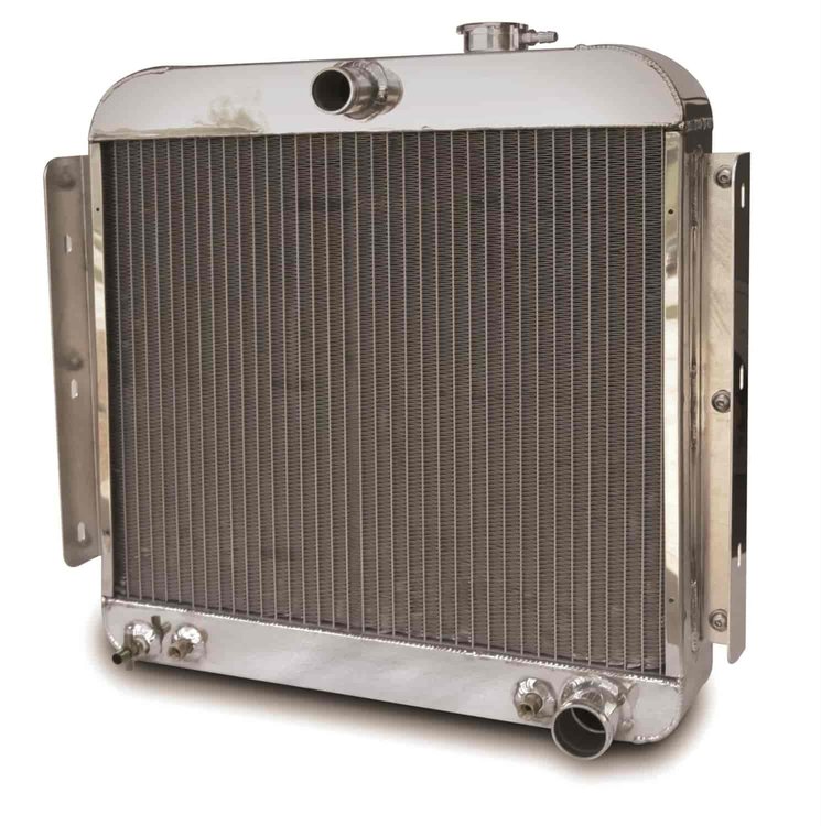 Direct-Fit Satin Aluminum Radiator [1957 Chevy Tri-Five]