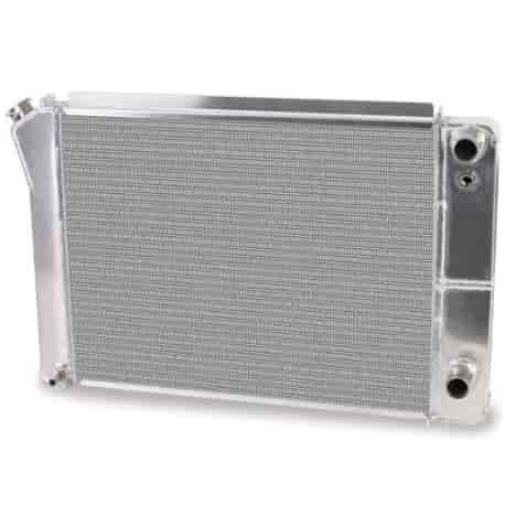 Direct-Fit LS Swap Satin Aluminum Radiator [1973-1981 Chevy/GMC Truck, Blazer, Jimmy, Suburban]