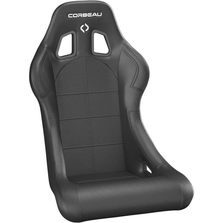 29102 Forza Fixed-Back Racing Seat, Standard [Black Vinyl]