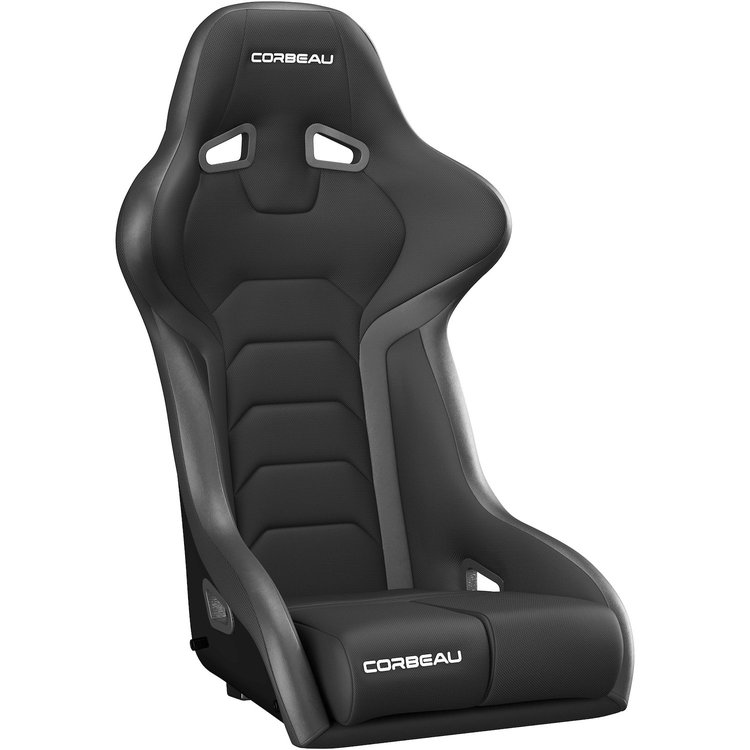 29501 FX1 Pro Fixed-Back Racing Seat, Medium [Black Cloth/Vinyl]