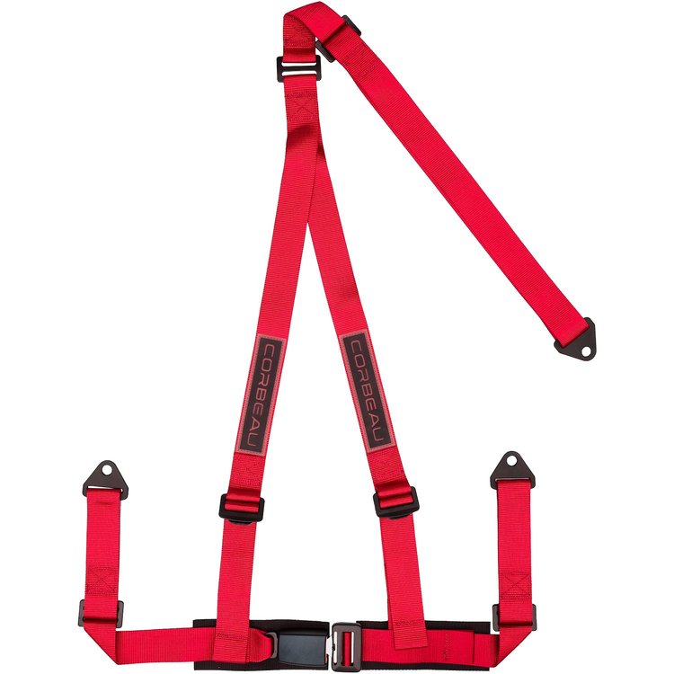 43007B 2 in. Harness Belt, 3-Point, Bolt-In [Red]