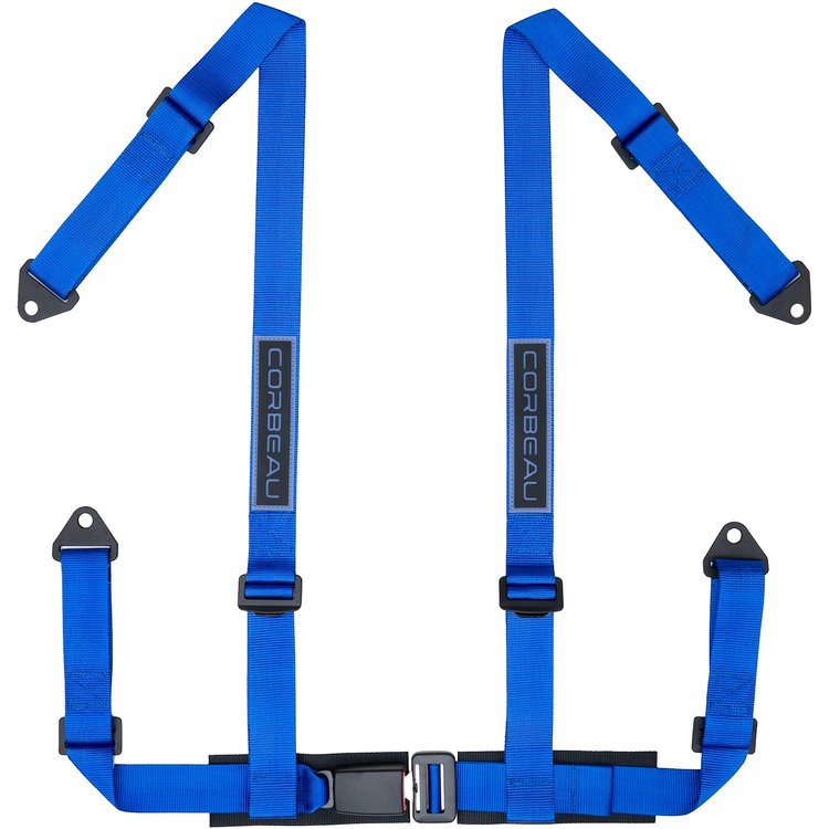 44005B 2 in. Harness Belt, 4-Point, Bolt-In [Blue]