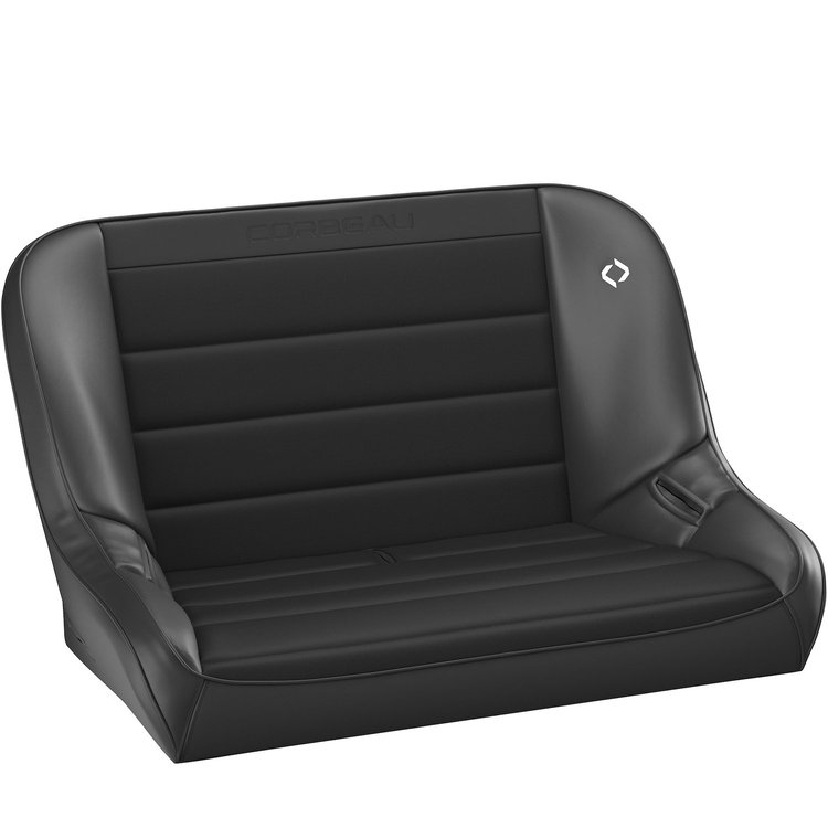 64002B 40 in. Baja Bench Suspension Seat [Black Vinyl/Cloth]