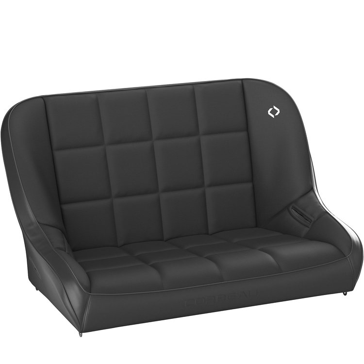 64402B 42 in. Baja Bench Suspension Seat [Black Vinyl/Cloth]