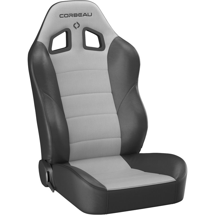 96690PR Baja XRS Reclining Suspension Seats [Black Vinyl/Grey HD Vinyl]