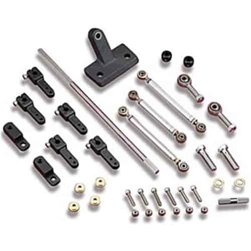 Tunnel Ram Carburetor Linkage Kit Dual 4-Barrel Carburetors (side-by-side)