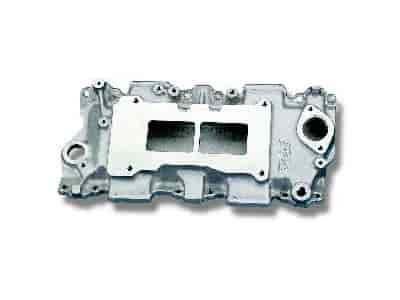 142 Pro-Street Supercharger Intake Manifold 1955-1986 Chevy Small Block in Satin Finish