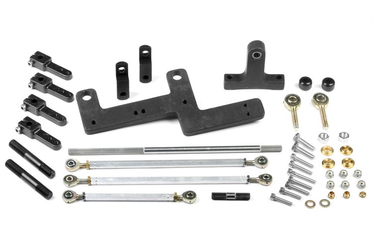 Hi-Performance Carburetor Linkage Kit In-Line Mounted Carburetors