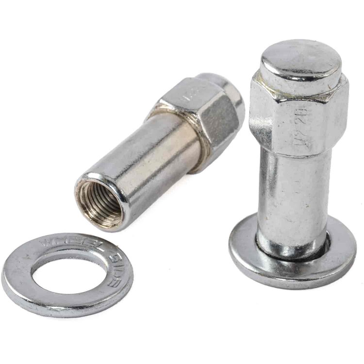 Chrome Mag Shank Lug Nuts 1/2" x 20 RH Closed End