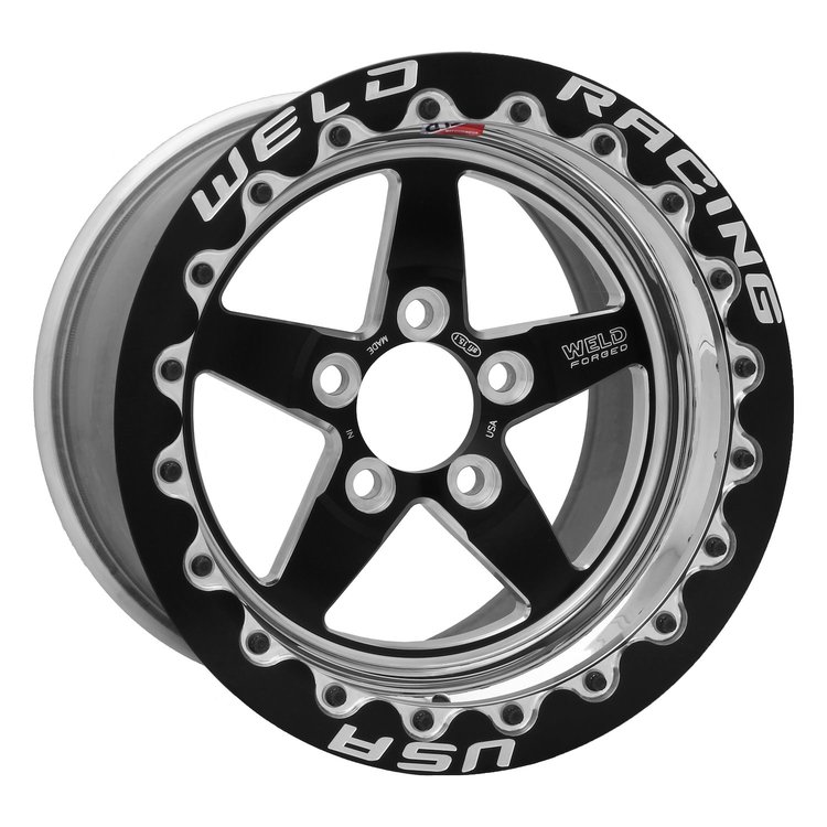 15X10 S71 Blk Ctr 5X120 7.5BS 51mm O/S Med- 2010+Camaro spl w/ brake mods SBL-Ultra Lite-Black-Mickey Thompson