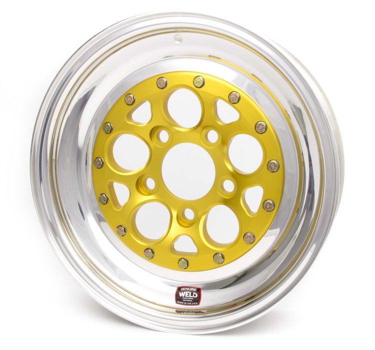 15X4 MAGNUM DRAG 2.0 GOLD CTR 5X4.5 1.75BS