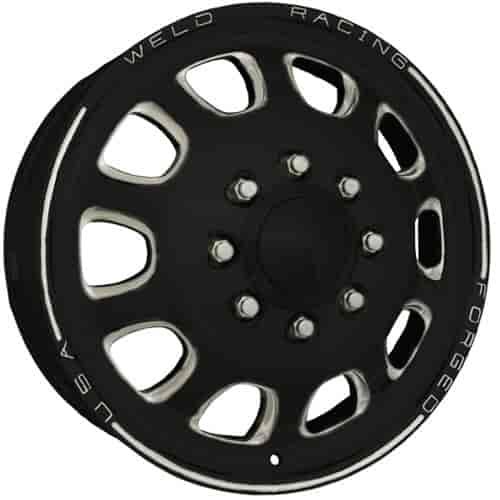 Rekon HD Forged D55 Black Anodized Dually Wheels 8 Lug