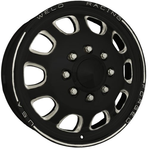 Rekon HD Forged D55 Black Anodized Dually Wheels 8 Lug