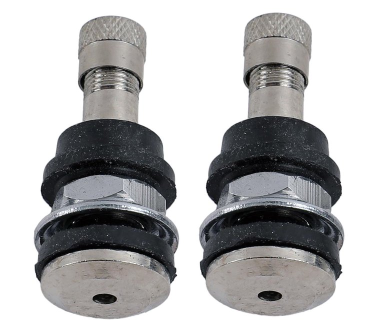 P604-5015 Straight Valve Stems [Bolt-On, Chrome]