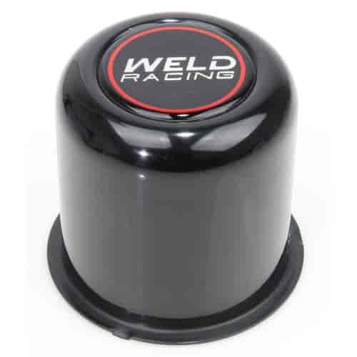 Push-Through Center Cap 5-Lug 3.16 in. OD x 3.20 in. Tall for DFS Series Wheels [Black]
