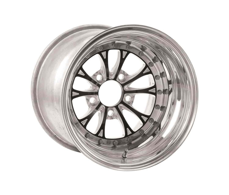 P613B-94 B Vitesse RT Wheel Center Section, Black Anodized Center, Bolt Pattern: 5 x 4.75"