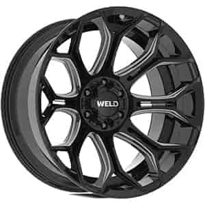 W111  Gradient Wheel Size: 22 X 12" Bolt Pattern: 8x170 [Gloss Black Milled]