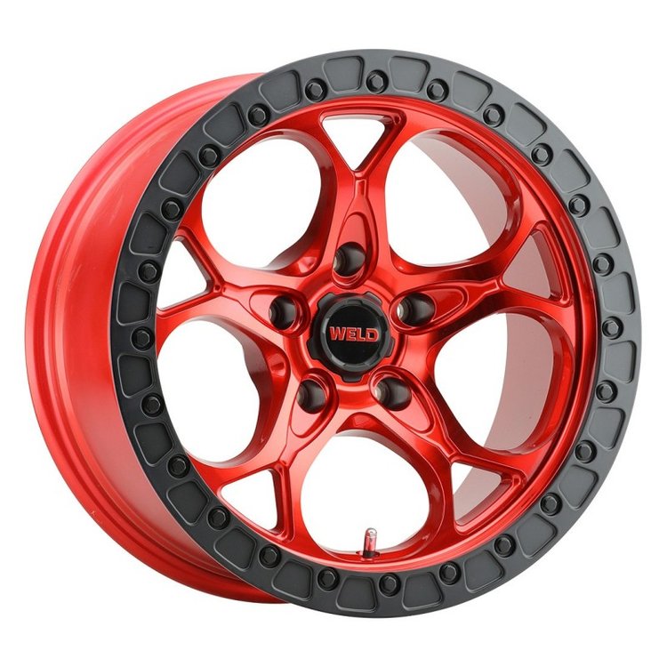 Ledge W134 Candy Red Off-Road Wheel - 17" x 10"
