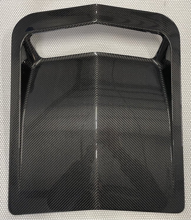 SQ1695900 Evolution-Series Center Vent 1967-1969 Chevy Camaro, Carbon Fiber [High Gloss Clear]
