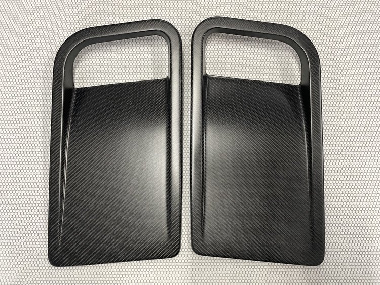 SQ6896626 Evolution-Series Heat Extractor Inserts 1967-1969 Chevy Camaro, Carbon Fiber [Low Gloss Satin Clear]