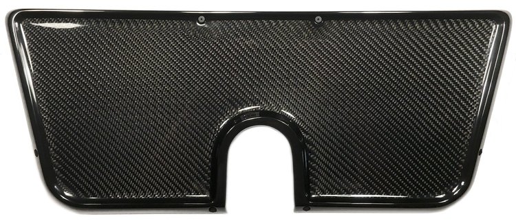 SQ7031868 Blank Slate Gauge Cluster Bezel 1967-1972 GM C10 Truck, Carbon Fiber [Low Gloss Satin Clear]