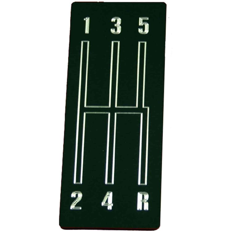 Shift Pattern Plate 1967-69 Camaro