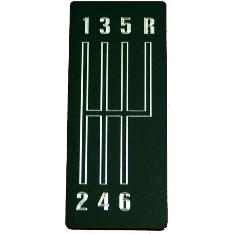 Shift Pattern Plate 1967-69 Camaro