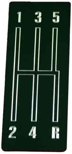 Shift Pattern Plate 1966-67 Chevelle