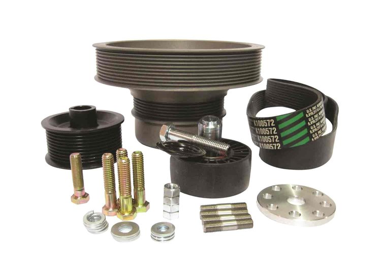 1986-1993 5.0 Mustang 8 Crank / 3.33 10-Rib Pulley Pack Accessory Underdrive