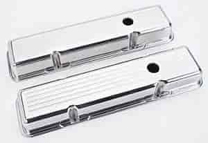 SB-Chevy Valve Covers Ball Milled Top