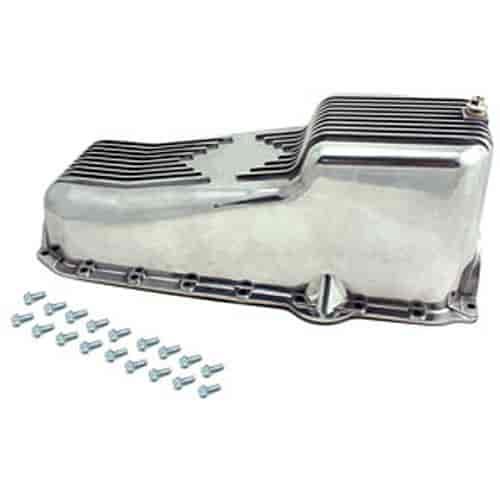 Polished Aluminum Oil Pan 1985-Newer Small Block Chevy