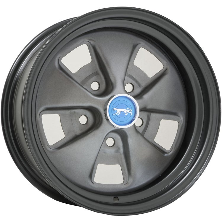 14x6 Cougar 5x4.5 Blk Outer/Argent 4 BS