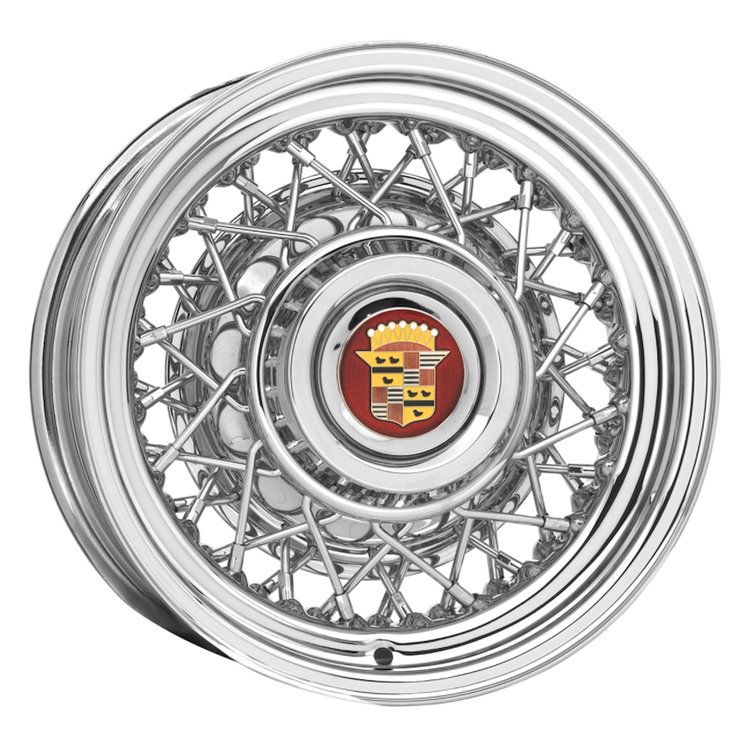 74-5605334 74-Series Cadillac Wire Wheel [Size: 15'' x 6''] Chrome
