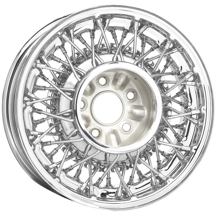 77-5612032 77-Series T-Bird Wire Wheel [Size: 15" x 6"] Chrome Finish