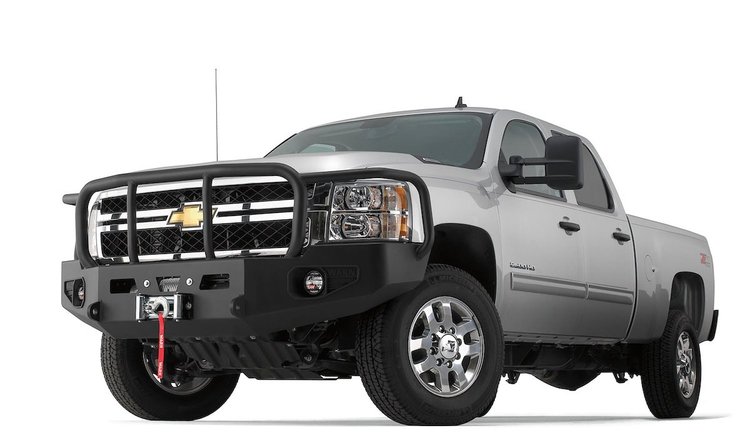 HD Front Bumper with Brush Guard for 2011-2014 Chevy Silverado 2500/3500