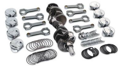 Ford FE 390 Block Balanced 482 ci. Competition Rotating Assembly w/4.250 in. Stroke Crank, 6.700 in. Rods, Flat-Top Pistons
