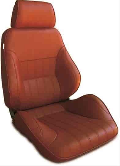 Rally Smooth Back Recliner Left Maroon Vinyl