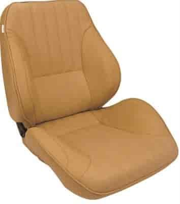 Rally Lo Back Recliner Left Beige Vinyl