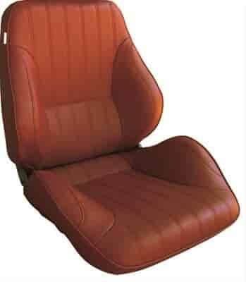 Rally Lo Back Recliner Right Maroon Vinyl