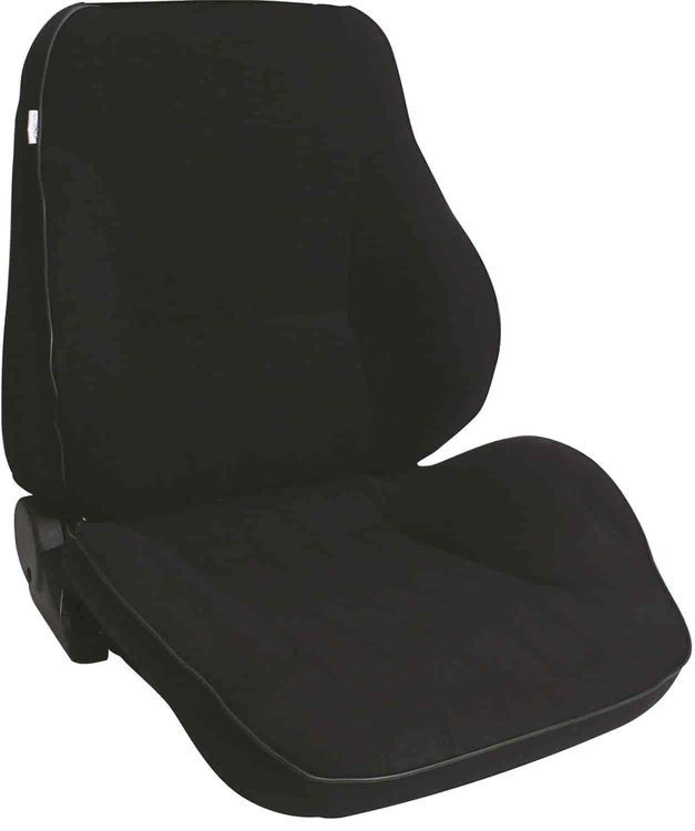 Rally Lo Back Recliner Left Black Velour