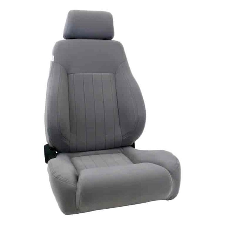 Elite Lumbar DLX Recliner Left Grey Velour