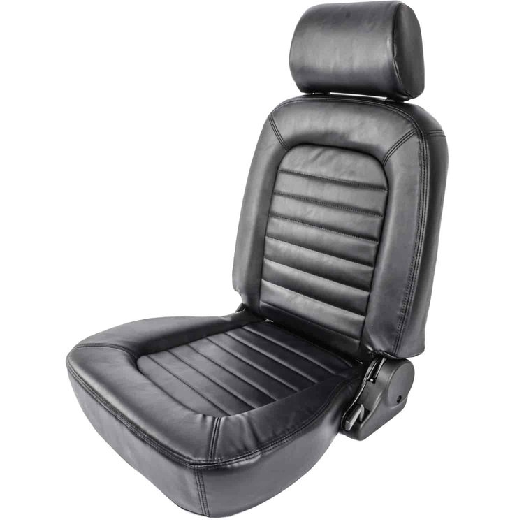 Classic 1500 Seat with Headrest Black Vinyl